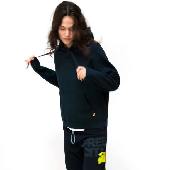 Free City Big Terrys Pullover Hoodie in Squidsink - Picture 8 of 14